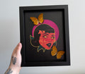 shaaysart collab - orange flower girl